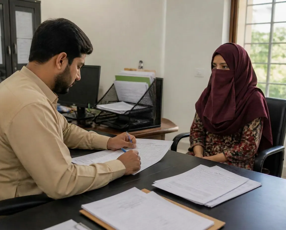 Kaam Wali team reviewing candidate documents and CNIC for verification